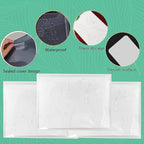 BROTOSPAC 48 PCS Clear Stamps Storage Panels,Resealable Die Cut Storage Bag, White Plastic Stamps Organizer Panels, Clear Stamp Organizer Set for Die Cutting and Decorative (48)
