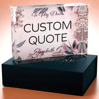 Custom Acrylic Sign Personalized, Custom Desk Name Plate, 18 Styles, (5"x7"), With Gift Box, USA Made by Acryluxe. (Glowing)