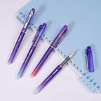 WRITECH Liquid Ink Rollerball Pens: 0.5mm Assorted Color Ink Fine Point Tip Rolling Roller Ball Pen Multicolor No Bleed & Smudge for Journaling Smooth Writing Drawing 4ct