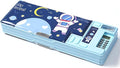 Ristpal Pop Up Multifunction Pencil Case, Cute Cartoon Pen Box Organizer Stationery with Calculators, Sharpener, Schedule, School Supplies, Best Birthday Gifts for Kids Teens (Light Blue)
