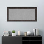 Amanti Art Black Framed Magnetic Board 25x53 Oversize Vision Board for use with Magnets, 100% Metal Sheet to Display Items as Office Decor or for Home Organization in mudroom, Kitchen or Kids Room
