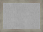 Amanti Art Grey Framed Magnetic Board 24x32 Medium Vision Board for use with Magnets, 100% Metal Sheet to Display Items as Office Decor or for Home Organization in mudroom, Kitchen or Kids Room
