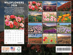 Wildflower Calendar 2026 Wild Flower Monthly Wall Calender 12 Month | American Made In The USA