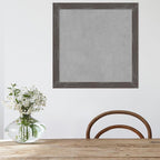 Amanti Art Grey Framed Magnetic Board 23x23 Medium Vision Board for use with Magnets, 100% Metal Sheet to Display Items as Office Decor or for Home Organization in mudroom, Kitchen or Kids Room