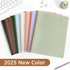 SUNEE 2026 Planner, Weekly and Monthly Calendar Planner 9"x11.2"- 12 Month (January 2026 - December 2026), Vegan Leather Cover, Pocket, Bookmark, Notes, Monthly Tab, Brown