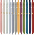 Ddaowanx Gel Pens, 0.5mm Quick Dry Black Ink Pens Fine Point Smooth Writing Pens, Cute Office School Supplies Gifts for Women (24 Pcs Vintage+Morandi-Black Ink)