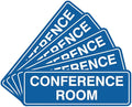 Standard Conference Room Sign - Blue - Small 5 Pack
