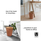 Umbra Woodrow Trash Can 2-Gallon (7.5 L) Capacity, Sierra