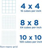 ALVIN Cross Section Graph Paper Pad 50 Sheets 17" x 22" Model 1422-12 Acid-Free blue grid paper for drafting 4 x 4 Inches Grid - 50 Sheet 17 x 22 Inches