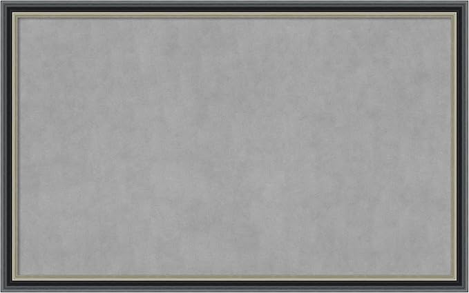 Amanti Art Black Framed Magnetic Board 27x43 Large Vision Board for use with Magnets, 100% Metal Sheet to Display Items as Office Decor or for Home Organization in mudroom, Kitchen or Kids Room