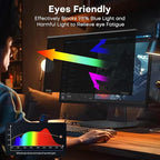 OMOTON Magnetic Computer Privacy Screen for 27 Inch 16:9 Aspect Ratio Computer Monitor, Hanging Removable Privacy Eye Protection Anti Glare Blue Light Shield Filter, Anti-Spy Protector