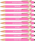CRME 10pcs Nurse Pens Set Fancy Gift Pens with Inspirational Quotes Basics Office Supplies Party Favors for Women Holiday or Birthday for Nurse and Girl