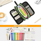 DVGMBXY Football Pencil Case Box for kids Teens Boys Girls Large Pencil Pouch with Zipper Compartments Big Capacity Stationery Pen Bag Organizer for Kids Teens Adults School Office