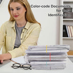 Decymis Large Rubber Bands Heavy Duty, 120 Pcs, 7 Inch Rubber Bands Office Supplies for Office File Folders