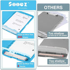 Sooez Clipboard with Storage, High Capacity Nursing Clip Board 8.5 x 11 with Pen Holder & Low Profile Clip, Plastic Clipboards Case Box, Teacher Must Haves School Office Supplies,Letter Size/ A4