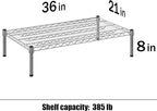 Regal Altair 21" Deep x 36" Wide x 8" Height Wire Shelving Kit | 1-Tier | NSF Commercial Storage Rack Unit
