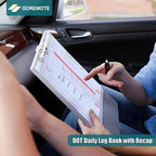 Daily Log Books for Truck Drivers with 7 & 8 Day Recap, 5 Pack, 2-Ply Carbonless, 35 Sets of Forms per Book, 8.5" x 5.5", Paper Driver Log Books for Truckers, Meet Requirements