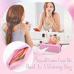 Feifeiya 8 Pcs Silicone Pencil Case Pen Zipper Pouch Bags Aesthetic Back to School Gifts Stationery Travel Toiletry Makeup Coin Organizer Waterproof Valentines Galentines Party Favors (Pink)