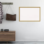 Amanti Art White Cork Board for Wall, 26x38 Vision Board with Gold Frame, Large Corkboard Office Decor for Home Organization, Casual Corkboard Pinboard to display items for home organization