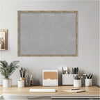 Amanti Art Silver Framed Magnetic Board 20x26 Medium Vision Board for use with Magnets, 100% Metal Sheet to Display Items as Office Decor or for Home Organization in mudroom, Kitchen or Kids Room