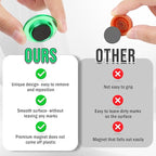 VNDUEEY 45 Pcs Whiteboard Magnets, Round Fridge Magnets, Dry Board Magnet Decor, Mini Magnet Teacher Supplies for School, Home, Office (Green, 3cm/1.18 inch)