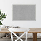 Amanti Art Silver Framed Magnetic Board 17x25 Medium Vision Board for use with Magnets, 100% Metal Sheet to Display Items as Office Decor or for Home Organization in mudroom, Kitchen or Kids Room