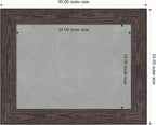 Amanti Art Black Framed Magnetic Board 24x30 Medium Vision Board for use with Magnets, 100% Metal Sheet to Display Items as Office Decor or for Home Organization in mudroom, Kitchen or Kids Room