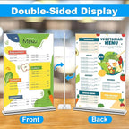 EHWINE 6 Pack Acrylic Sign Holders - 5 x 7, Double-Sided Stand Up Table Top Sign Holders, Clear Acrylic Picture Frame Menu Flyer Paper Display Stand for Office Business Store Wedding Party
