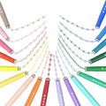 AECHY 18PCS Curve Highlighter Pen Set, Dual Tip Marker Pens with 18 Different Curve Shapes & 18 Colors Mark Lines, Aesthetic Curve Marker Highlighter for Journal Planner School Supplies
