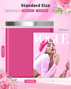 Metronic Bubble Mailers 8.5 x 12 Inch 40 Pack Pink Bubble Mailers Waterproof Padded Envelopes for Packaging, Shipping, Small Business Bulk