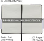 LYDTICK 20 Pack Journals for Writing College Ruled Notebooks Journal in Bulk, Hardcover Notebooks (200Pages) for Note Talking, Lined Bullet Journals for Home School Office, 5.7"x8.4", 5 Colors