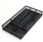 EsOfficce Drawer Organizer, Desk Organizer, Black Metal Mesh Drawer, Desk Drawer Organizer for Home Office and School,11.02X 6.10 X 1.38 Inch,Black