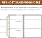 10 Sheets 20 Pages Postage Stamp Album Pages, 5 Pockets 7.7X 1.97in Stamp Collection Inserts, 9 Hole Standard Stamp Collecting Album Sleeves for Stamp Collection Binder IS010510