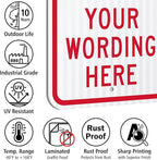 SmartSign "Reserved Parking - Add Your Wording Here" Custom Sign | 12" x 18" 3M Diamond Grade Reflective Aluminum, Made in USA