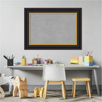 Amanti Art Black Framed Magnetic Board 22x30 Medium Vision Board for use with Magnets, 100% Metal Sheet to Display Items as Office Decor or for Home Organization in mudroom, Kitchen or Kids Room