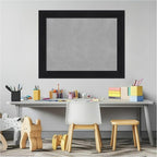 Amanti Art Black Framed Magnetic Board 23x29 Medium Vision Board for use with Magnets, 100% Metal Sheet to Display Items as Office Decor or for Home Organization in mudroom, Kitchen or Kids Room