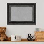 Amanti Art Black Framed Magnetic Board 17x23 Small Vision Board for use with Magnets, 100% Metal Sheet to Display Items as Office Decor or for Home Organization in mudroom, Kitchen or Kids Room
