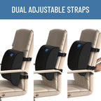 Everlasting Comfort Lumbar Support Pillow for Office Chair - Memory Foam Back Cushion for Car Seat - Promotes Better Posture, Back Pain Relief - Ideal Gaming and Desk Chairs Work and Home Essentials