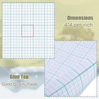 Ctosree 6 Pcs 11 x 17 Quadrille Pads 4 Squares Per Graph Paper Pad Back to School Engineer Grid Paper Pad for School Supplies 50 Sheets/Pack