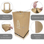 NYIKA - Recycling Organizer - Reusable Recycling Bags - Recycling Sorter - Trash Sorting Bins - 3 Compartment Recycle - Pack of 3 Bags