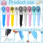 auroray 9 Pack Correction Tape Pens 1/5" X 236", 9 Color Correction Tape Comfortable Pen Shape Correction Pen Easy to Use Applicator for Instant Correction Students School Office Supplies