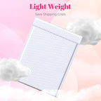 Metronic Bubble Mailer 10x13" White 25 Pack, Poly Padded Envelopes Waterproof Shipping Bags for Clothing, Self Seal Cushioning Mailers for Shipping Books, Jewelry, Makeup Supplies