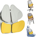 Rechteckig Lumbar Support Pillow for Office Chair, Office Home Must Haves, Back Support for Car, Back Cushion, Back Support Pillow for Chair, Height Adjustable, Dynamic Tracking of Back Movement