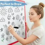 Kosiz 200 Pcs Magnetic Dry Erase Markers Fine Point Tip Whiteboard Markers with Eraser Cap Magnetic Dry Erase Pens Erasable Pens for Whiteboard Dry Boards(Black)