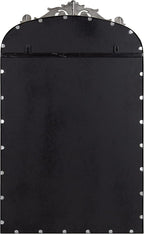 Kate and Laurel Arendahl Arch Pinboard; Silver; 19 x 31; Framed Arched Ornate Vintage Pinboard for Unique Display; Organization; and Decor Options