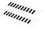 Amazon Basics Horizontal Magnetic Name Badge Holder - 100 Pack, Clear