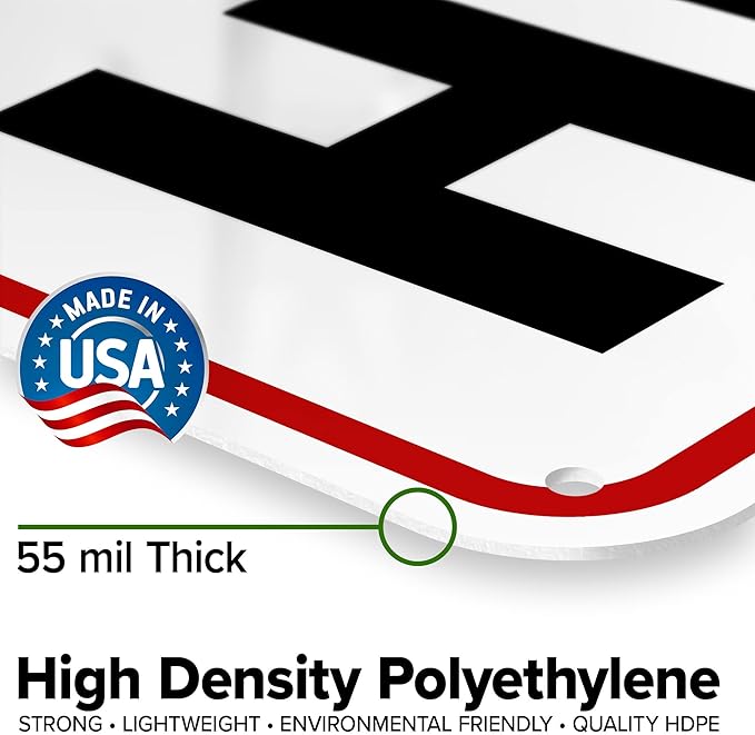 Custom Arrow,Custom Directional Sign, Up Arrow,24x30 Inches, 55 mil thick HDPE (high density polyethylene) Made in USA by My Sign Center