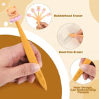 24 Pcs Cute Retractable Eraser for Pencils Cute School Supplies Kawaii Erasers for Kids Fun Cartoon Erasers Back to School Supplies Kid Party Favors Gift (Style 6)