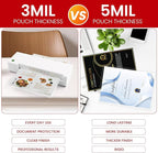 CAREGY 5 Mil Thermal Laminating Pouches (200 Pack) - 9x11.5 Inch Laminating Sheets for 8.5x11 Documents, Clear,Office & School Laminator Supplies