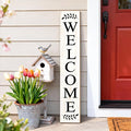 Farmhouse Wooden Merry Christmas Welcome Sign Stand for Front Door, 47" Large Welcome Sign for front porch, Rustic Vertical Tall Xmas Gift Porch Leaner Decor for Outdoor Patio Garden